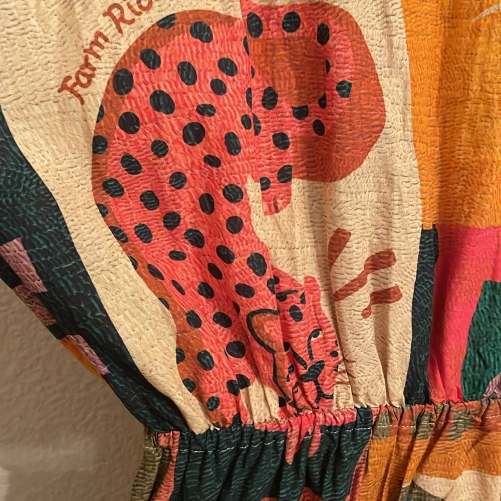 Farm Rio for Anthropologie Feline dress . Size M . Excellent condition - Picture 6 of 7